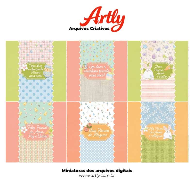Kit Embalagens para Balas Páscoa | 6 Artes PNG + PDF para Imprimir - imagem 7