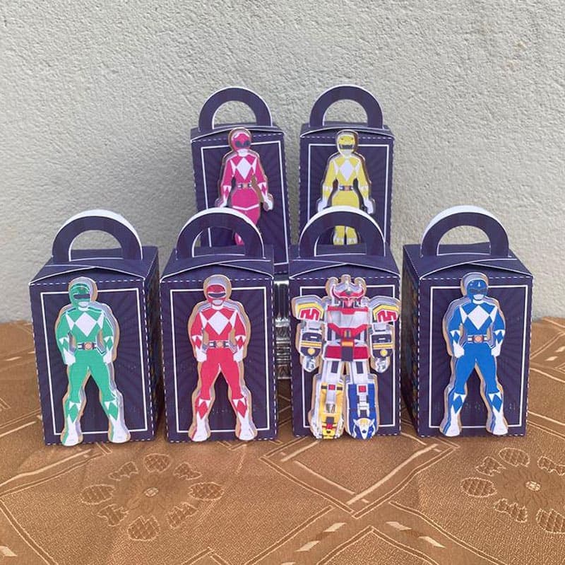 Kit Festa Power Rangers Completo | Arquivos Silhouette + PDF + Fontes - imagem 4