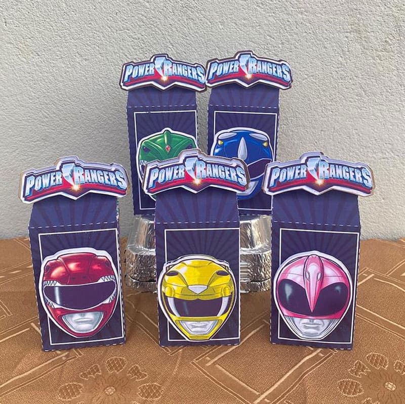 Kit Festa Power Rangers Completo | Arquivos Silhouette + PDF + Fontes - imagem 3